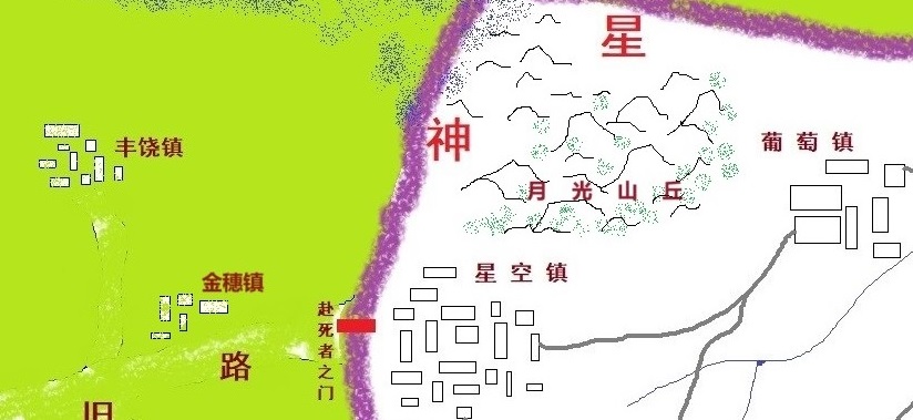 月光山丘位置图