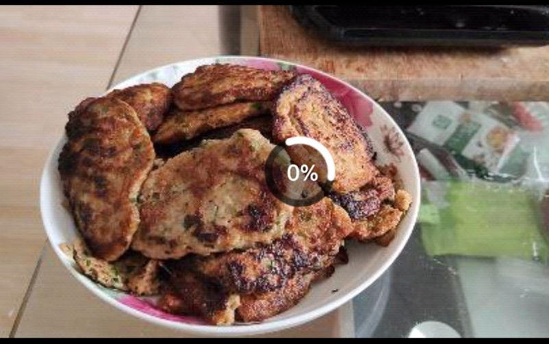 煎肉饼-处理剩菜