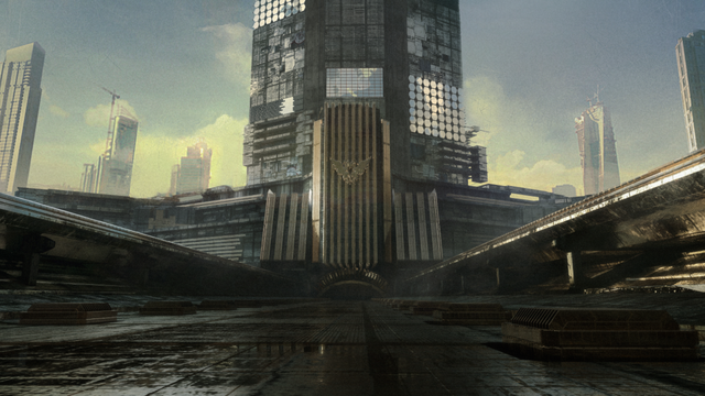 指挥塔入口广场