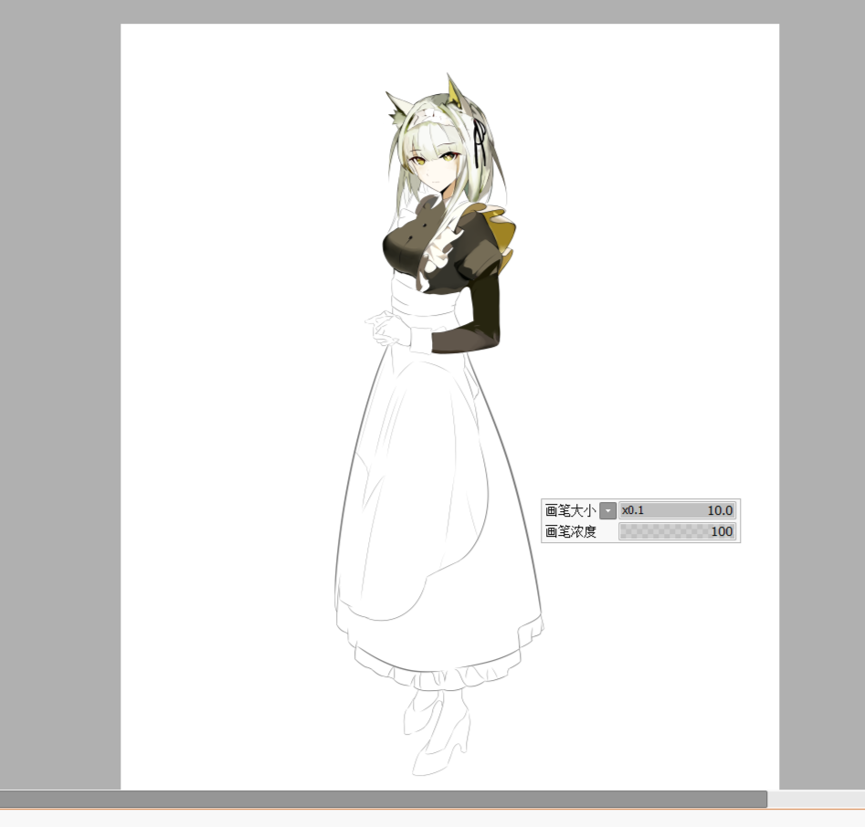 画一手凯尔希，当作业