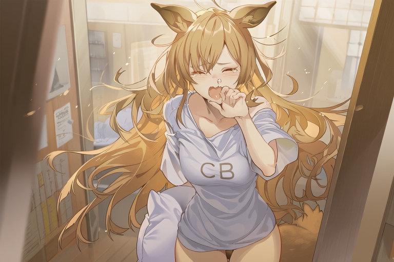 睡醒了