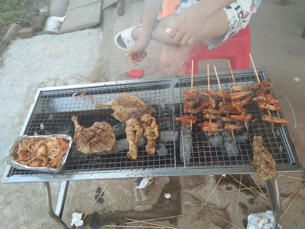 我去吃烤肉了！