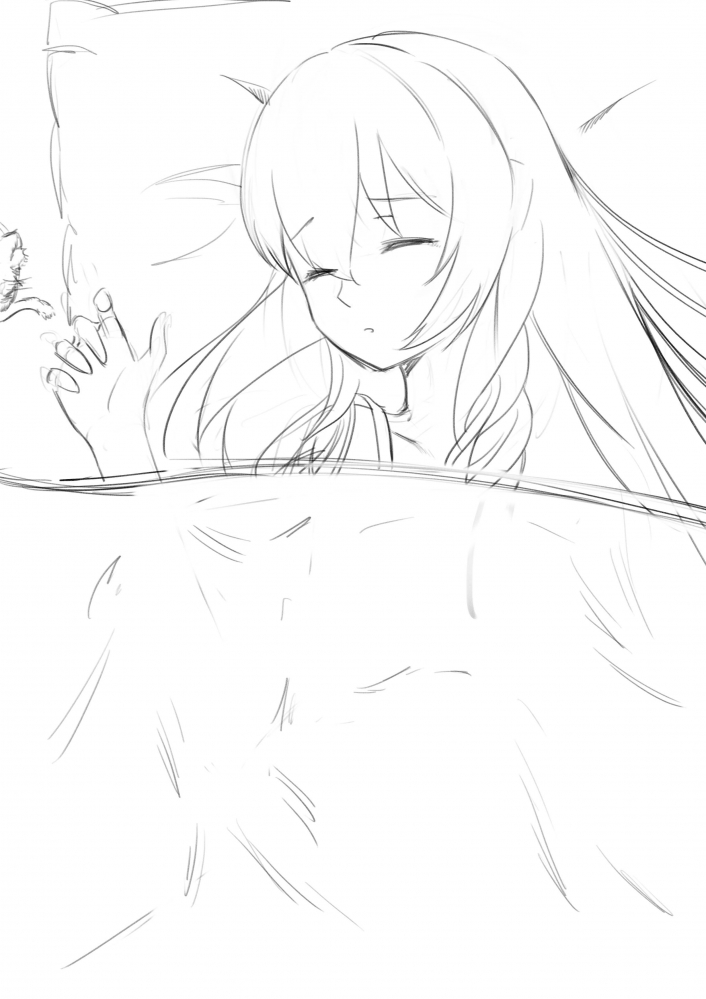 其实就是想画睡颜了