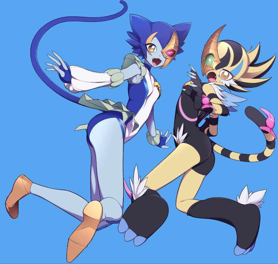 月光苍猫与月光虎