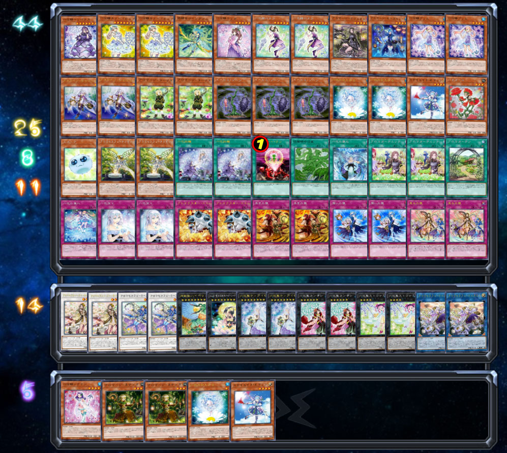 主角目前的卡组