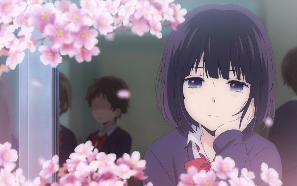 看向窗外的花火