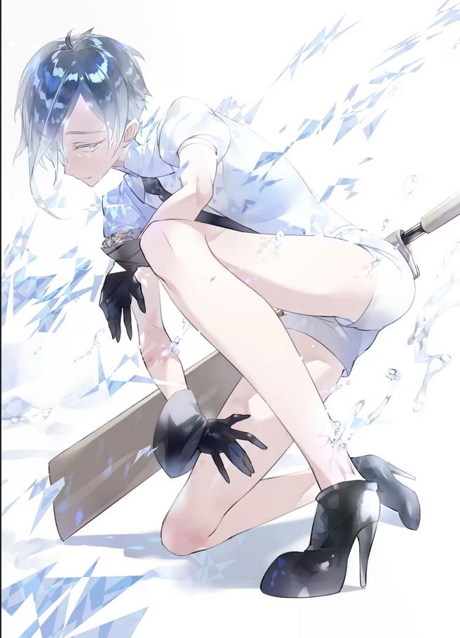 冰雪中的南极石