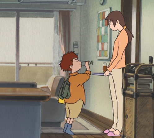 光子郎一喝乌龙茶