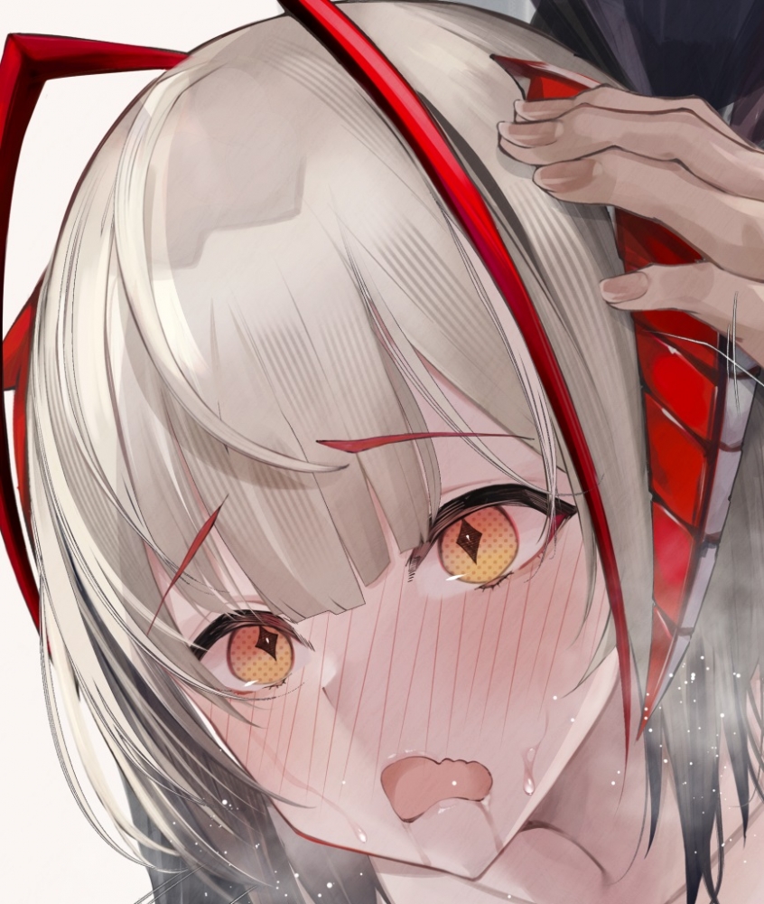 W脸红了