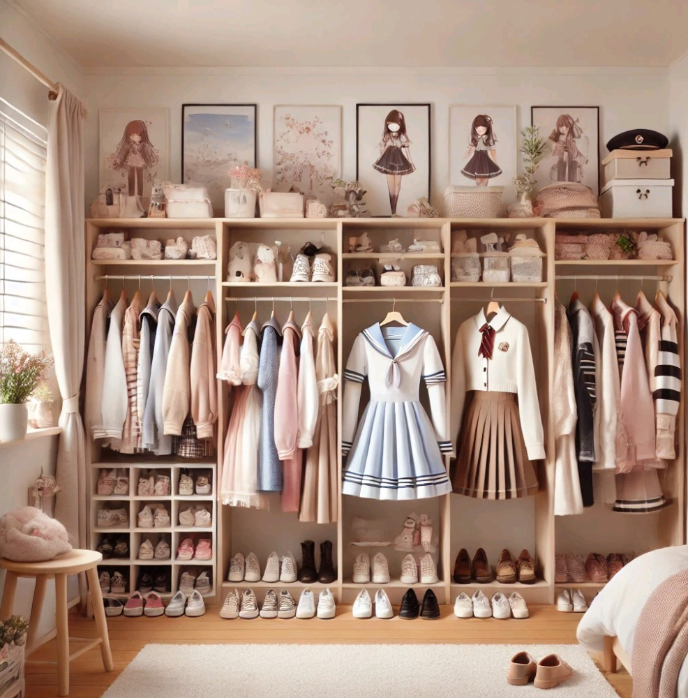 纳西妲衣帽间的一角