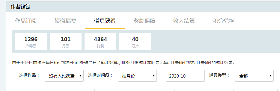 十月悬赏结算