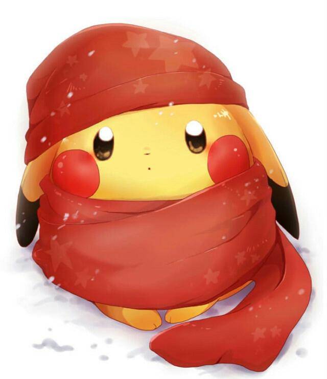 带着围巾的皮卡丘