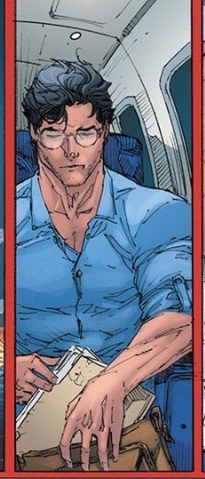 穿蓝衬衫的超人