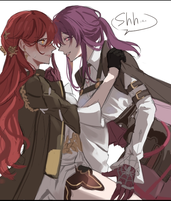 脸红的姬子and卡妈