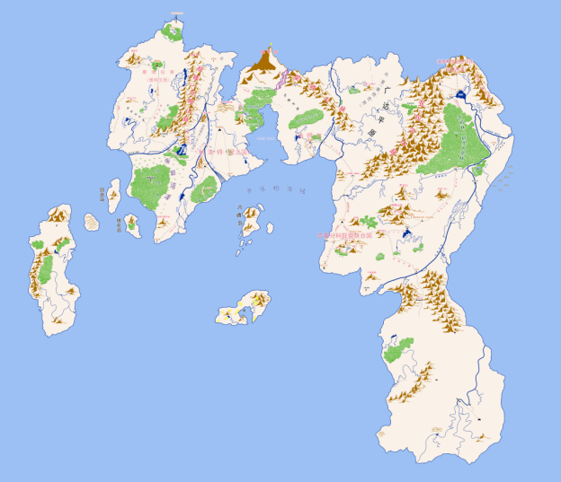 缪兰拉大陆地图