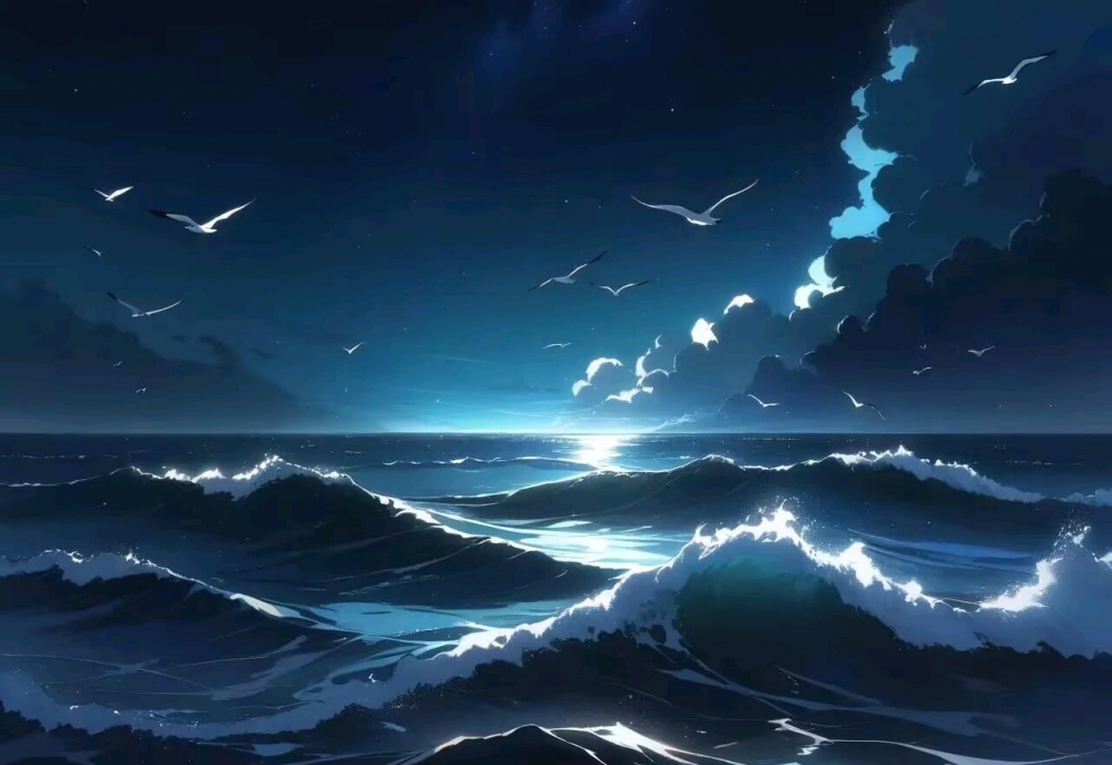 无人的大海