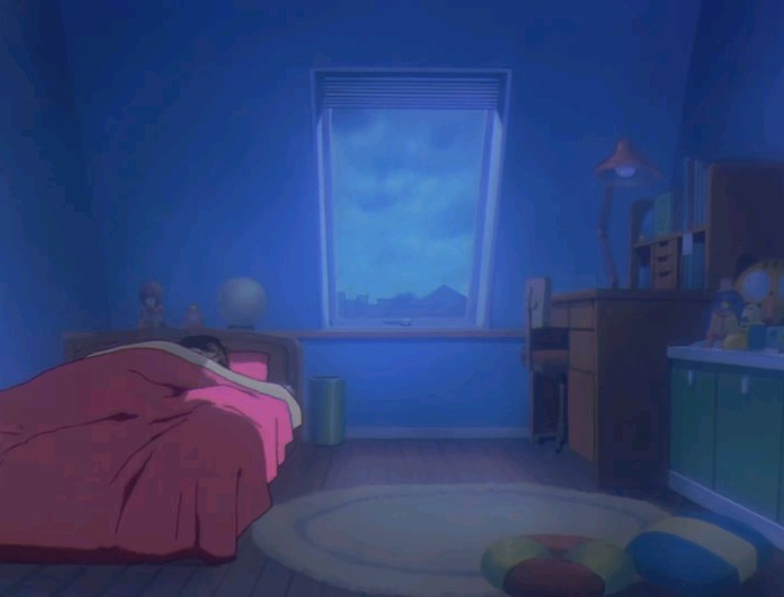 夜晚的房间