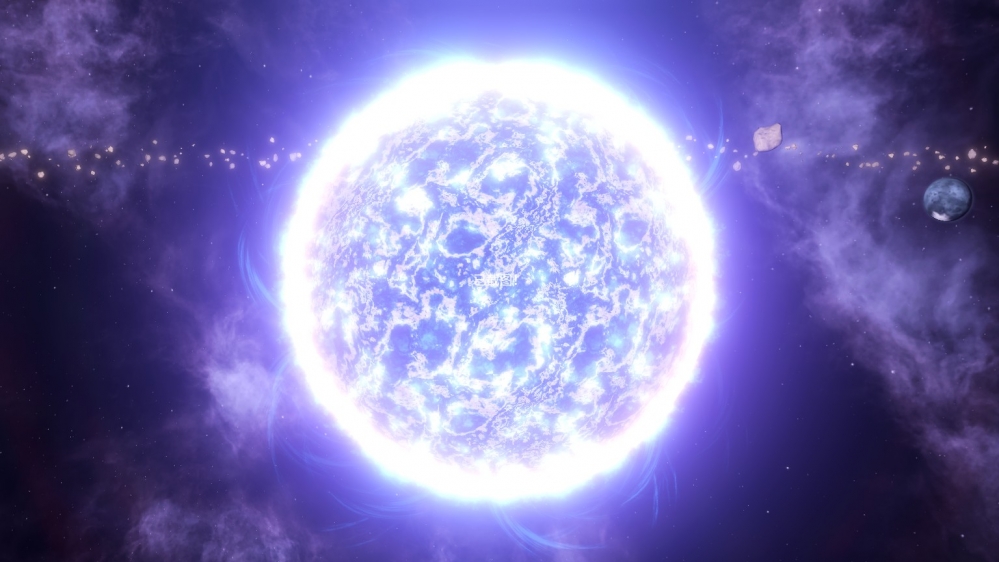 蓝白色恒星