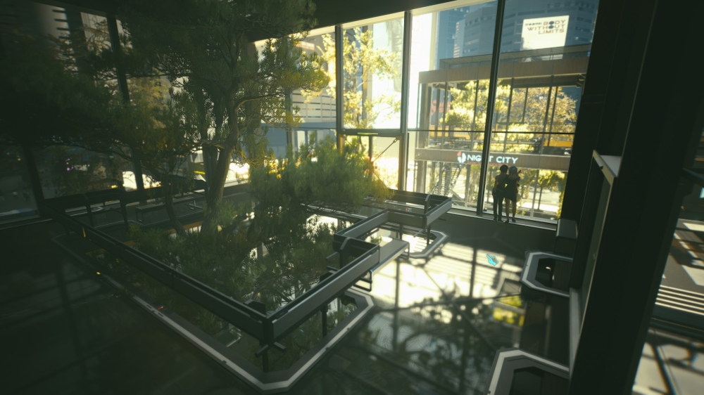 公司广场的空中花园