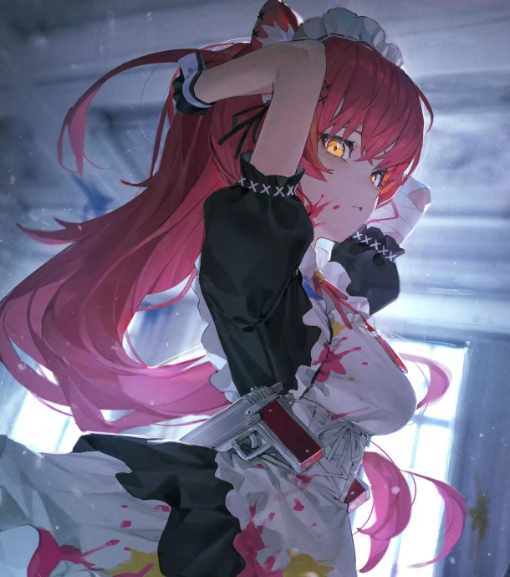 女仆衣服都脏了