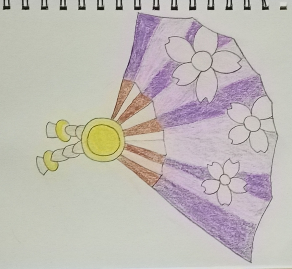 我照着画的扇子