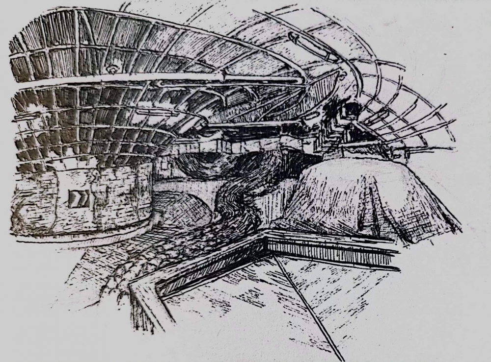 地下车库与蛇的躯干