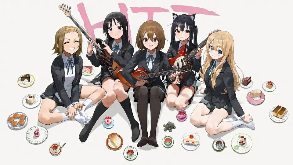 最喜欢的轻音少女五人