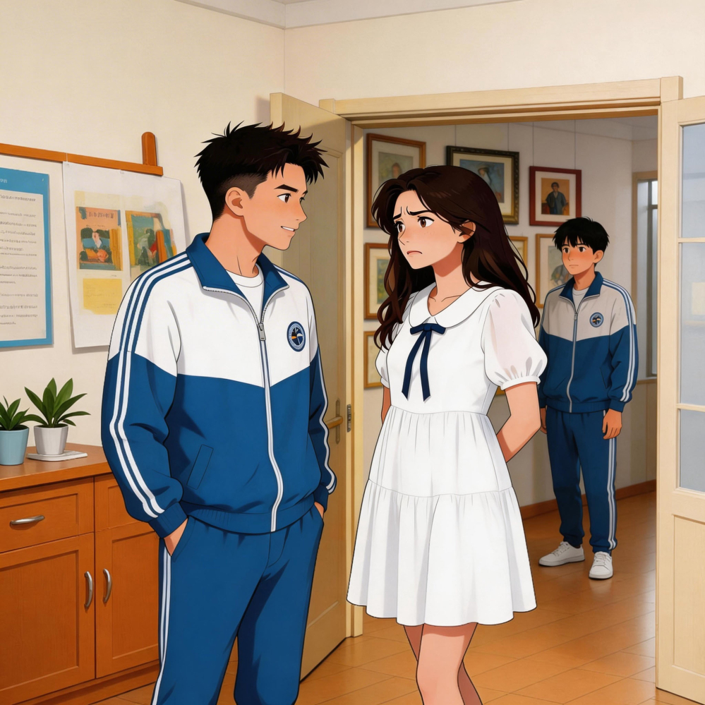 魏辰对雨竹说着话