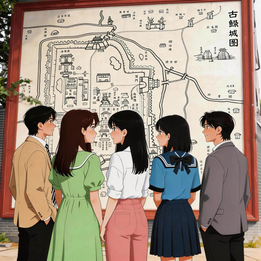 白墙上古巷地图