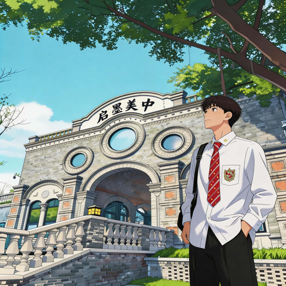 杜痕初入启墨美中