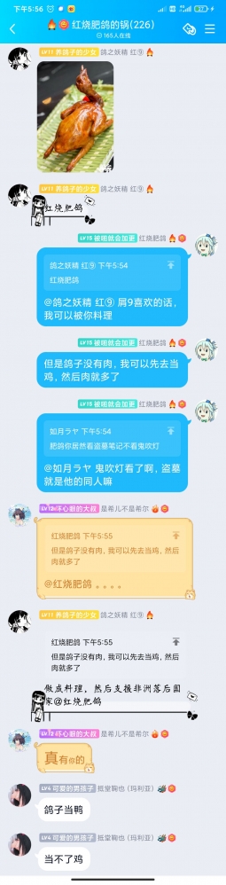 鸽子肉太少我去做鸭吧