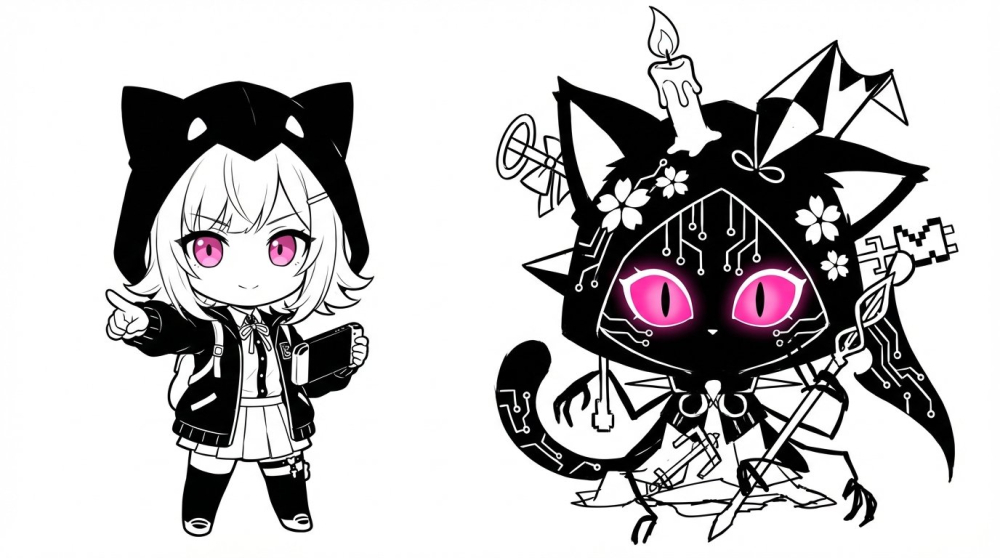 Q版娜娜米和残骸化