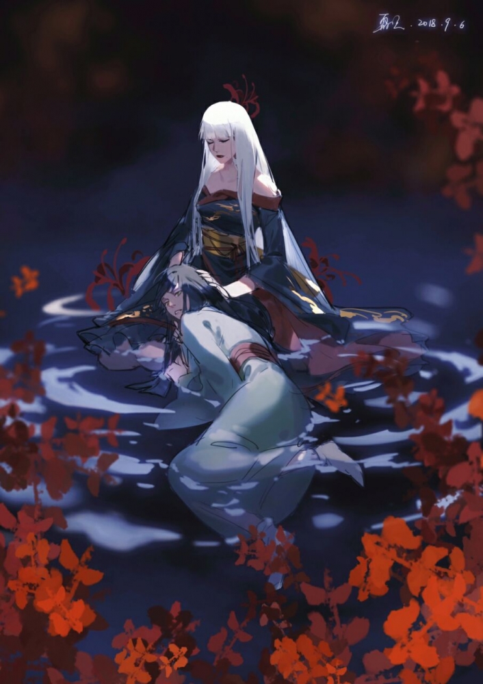 微博上的夜露同人图2