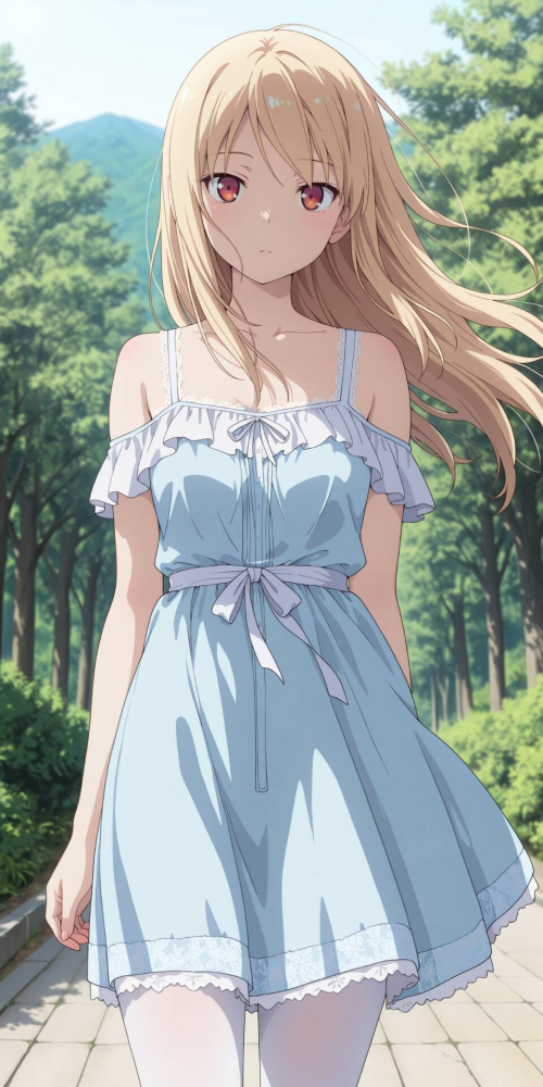 连衣裙真白