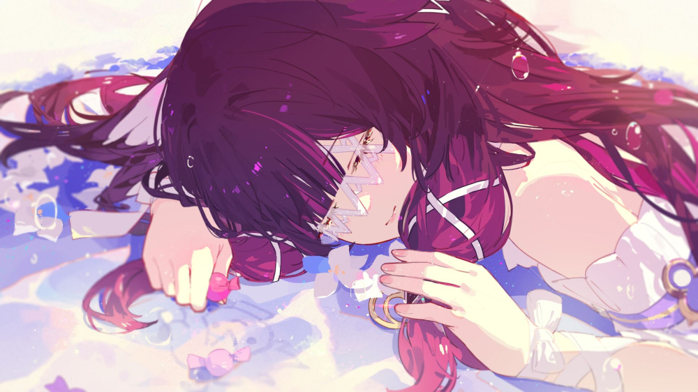 趴在桌上的哥伦比娅