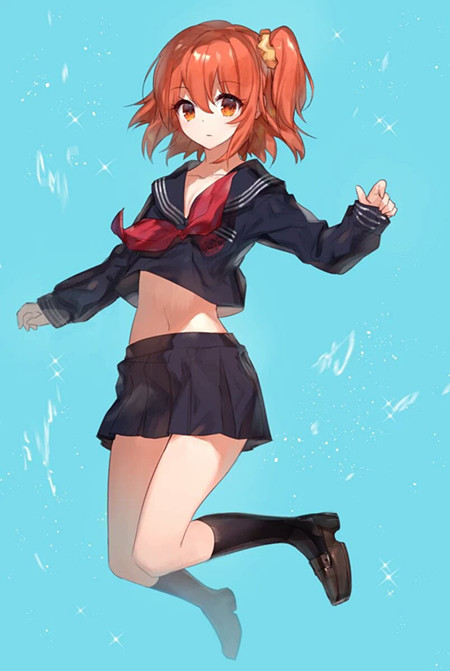 补一张咕哒子的学生装