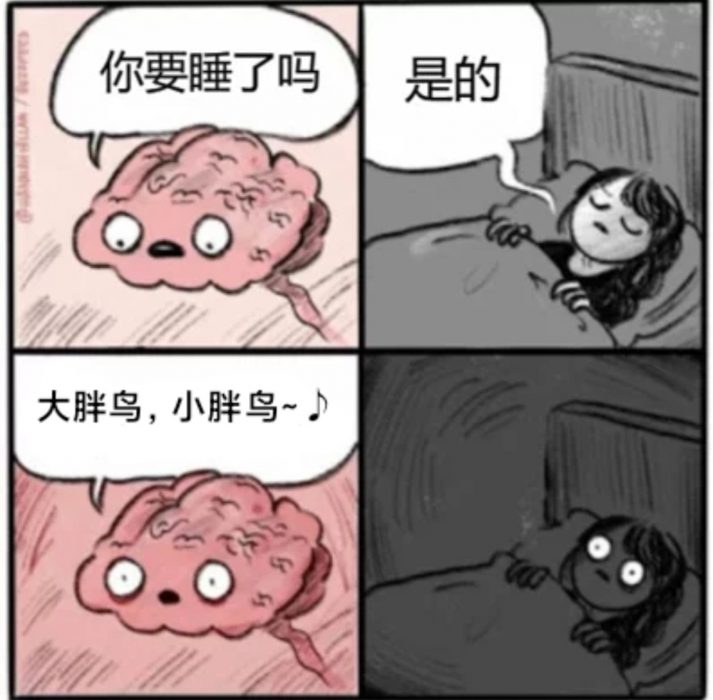 睡不着了