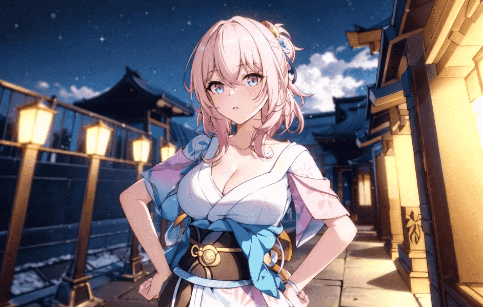 粉发形态的宵宫姐姐