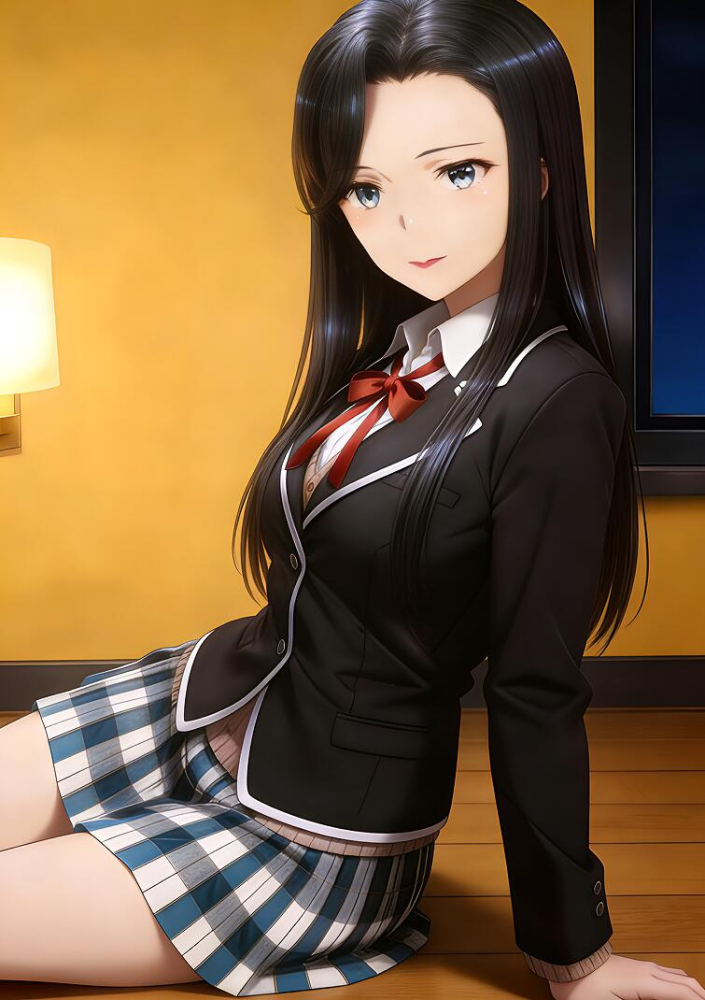 长发齐腰的夫人