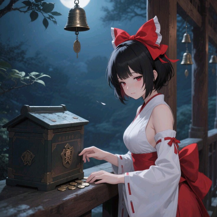 月光下的灵梦