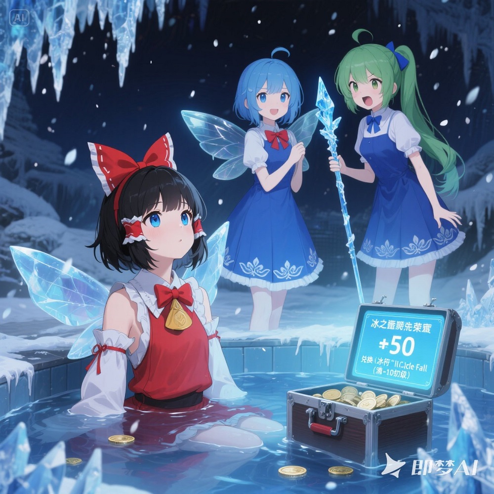 ⑨大妖精看灵梦泡温泉