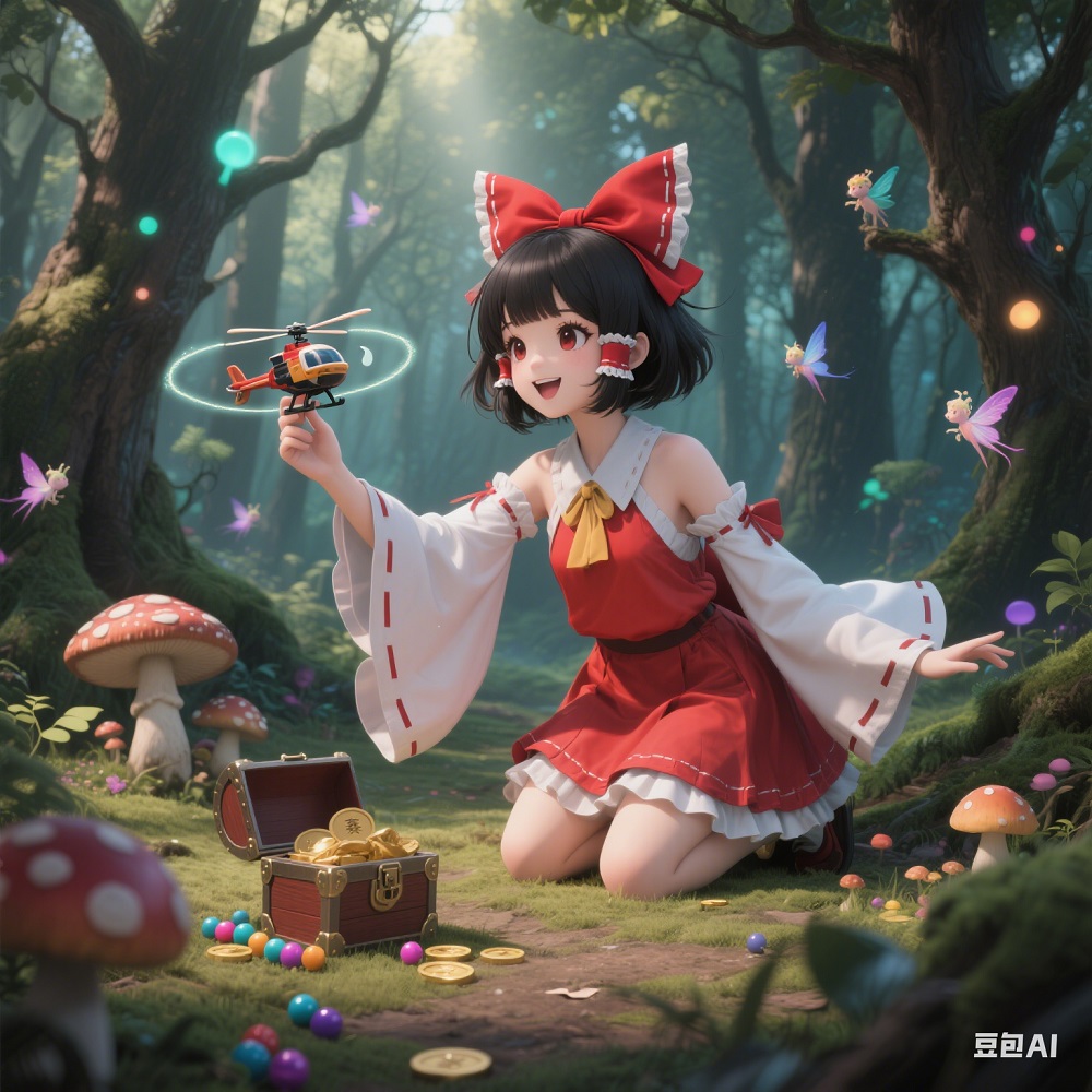 玩遥控小飞机的灵梦