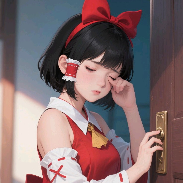 刚睡醒的灵梦