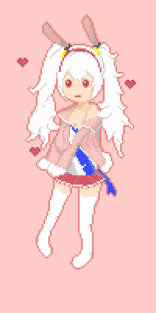 自己画的像素拉菲