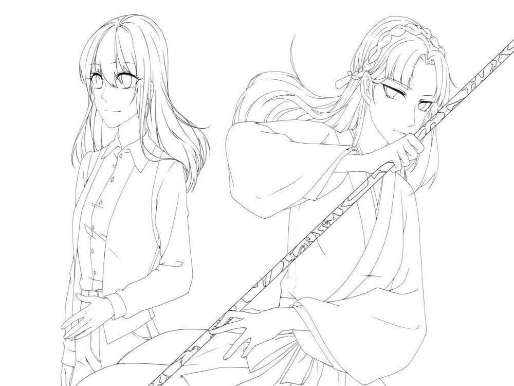 画师民烟绘制本书配图