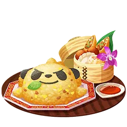 顽皮熊猫好满足炒饭