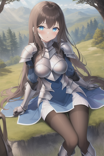 丛林中的黑丝女骑士