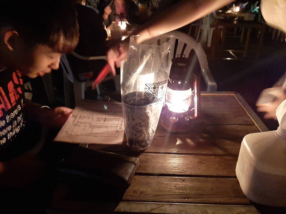 夜晚情调的座位