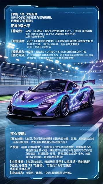 载具模式数据