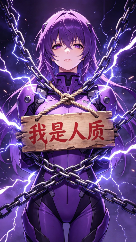 被绑住作人质的九霄